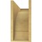 Ekena Millwork 8"W x 24"D x 16"H Classic Olympic Rough Cedar Woodgrain TimberThane Corbel, Primed Tan CORUR08X24X16OLYRCPR - alternate 3